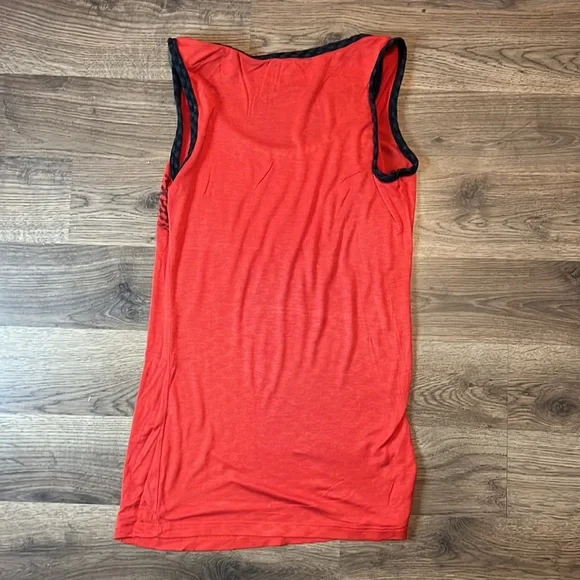 Copper Key Orange Tank Top with Bow - Picture 2 of 4
